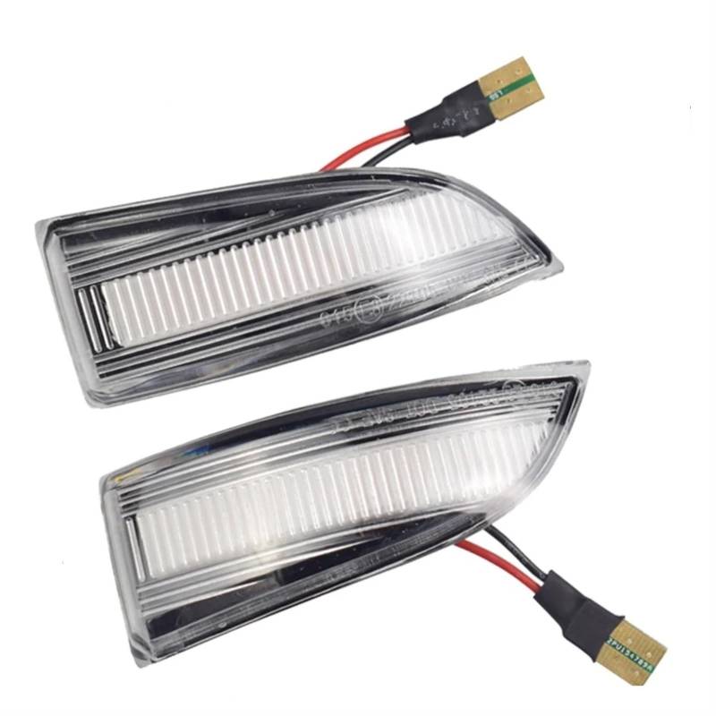 TGFQOLB Spiegelblink Blinkerlampe Kompatibel Mit Für Megane Für MK3 Für Laguna III X91 Für Grand Für Scenic III Für Fluence Für Safrane Dynamische Blinker-Sequenzanzeige(Crystal Style) von TGFQOLB