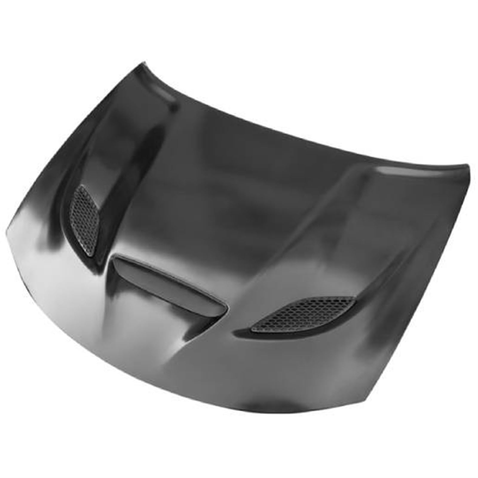 Aluminium-Frontmotorhaube mit 3 belüfteten Blenden, kompatibel mit Dodge 2015–2023 Charger Hellcat SRT Style, Autozubehör von TGLDGGFD