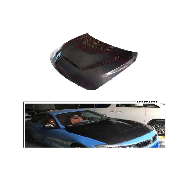 Carbon Fiber Motor Haube Motorhaube Kompatibel for BMW F80 M3 F82 F83 M4 2014-2015 Doppel Seite Carbon von TGLDGGFD