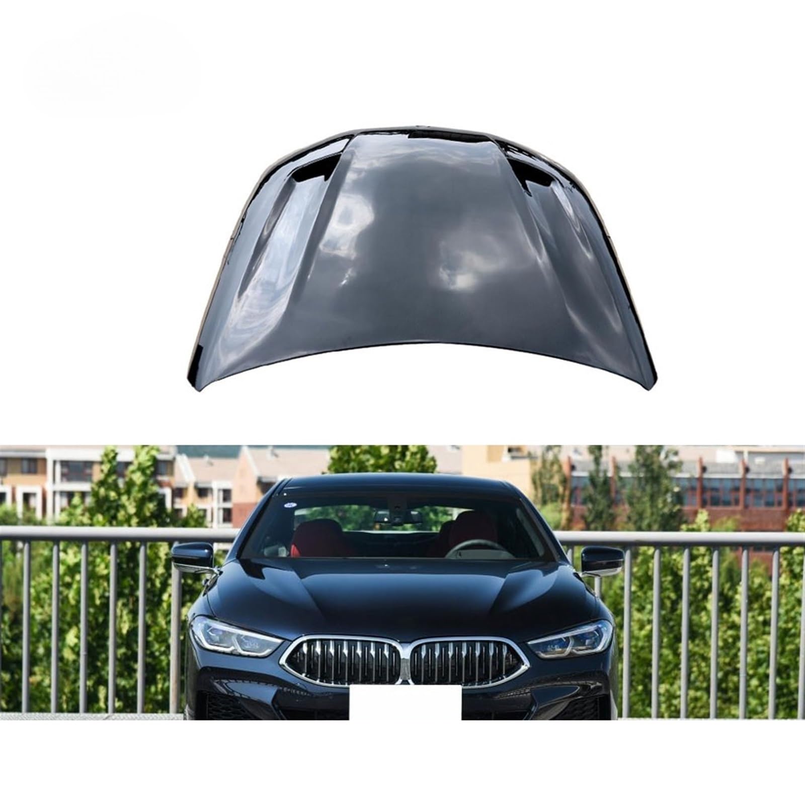 G14 Pre-preg Dry Carbon Fiber Motorhaube Kompatibel for Bmws 8 Serie G14 G15 G16 2D 4D von TGLDGGFD