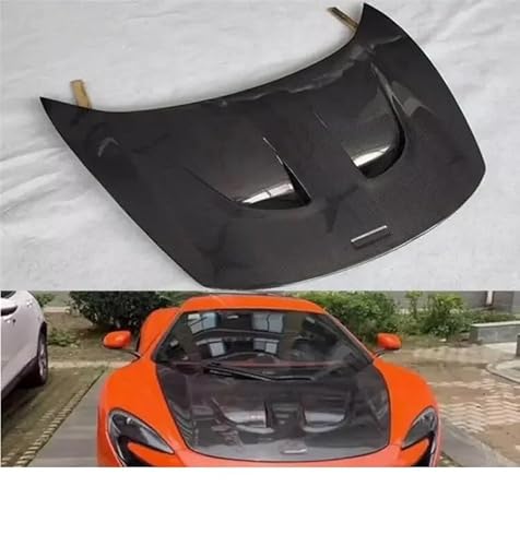 Kompatibel mit Mclaren MP4-12C 650S P1 Style 2011-2018, Frontstoßstange aus echtem Carbon, Motorhaube, Entlüftungsabdeckung, Body Kit(Double-sided carbon) von TGLDGGFD