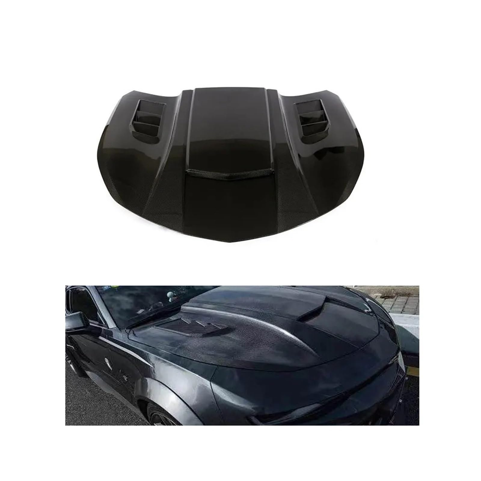 Motorhaube aus Kohlefaser, kompatibel mit Camaro 2016–2018. von TGLDGGFD