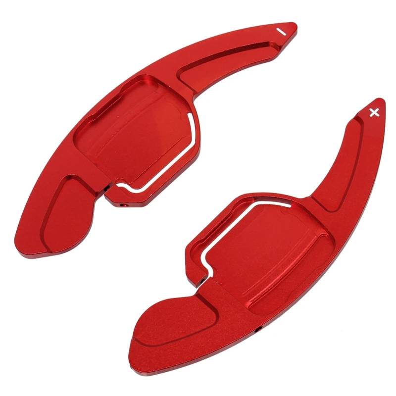 TGUQANM Shifter Paddle Kompatibel Mit Für A5 A6 2012 2013 2014 2015 2016 Lenkradverlängerung Schalthebel Schaltwippen Aus Aluminium Auto Schaltwippen(Red) von TGUQANM