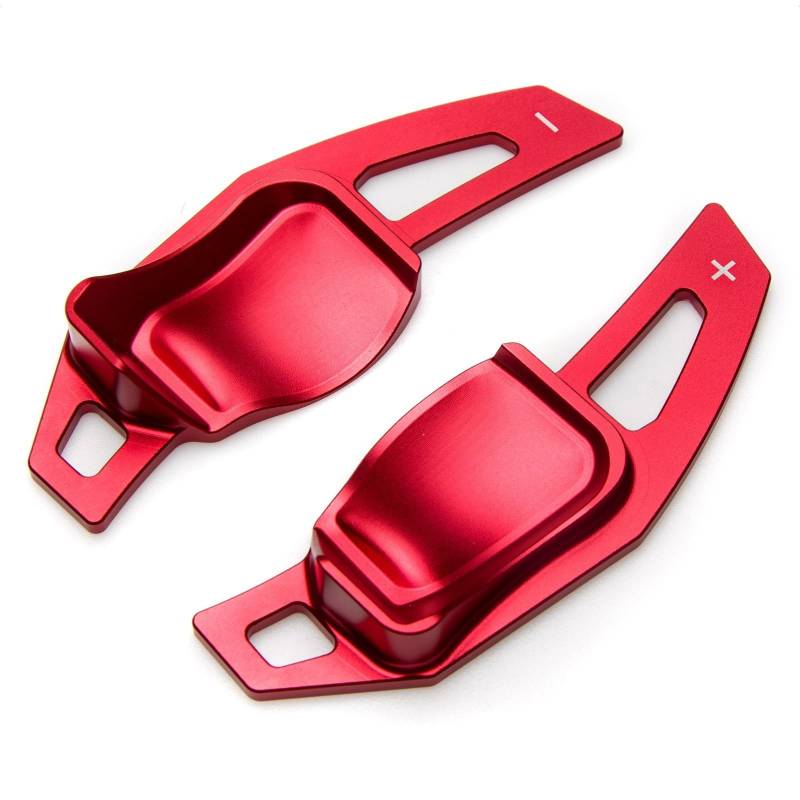 TGUQANM Shifter Paddle Kompatibel Mit Für Golf 5 MK5 V R32 GTX Für GTI GT-TSI Auto-Lenkrad-Schaltwippen Auto-Verlängerte Schaltwippen(Red) von TGUQANM