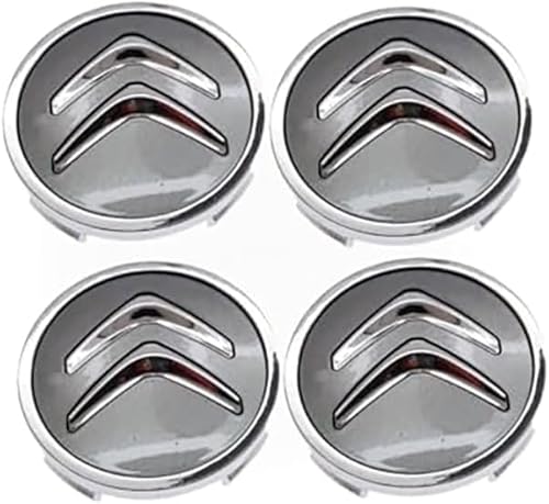 4Pcs Radkappen für Auto für Citroen C3 Cross Grand V Ersatz-Radkappen Wasserdicht, staubdicht, verschleißfest, Sonnenschutz,Grey-60mm von TGYHUJIK