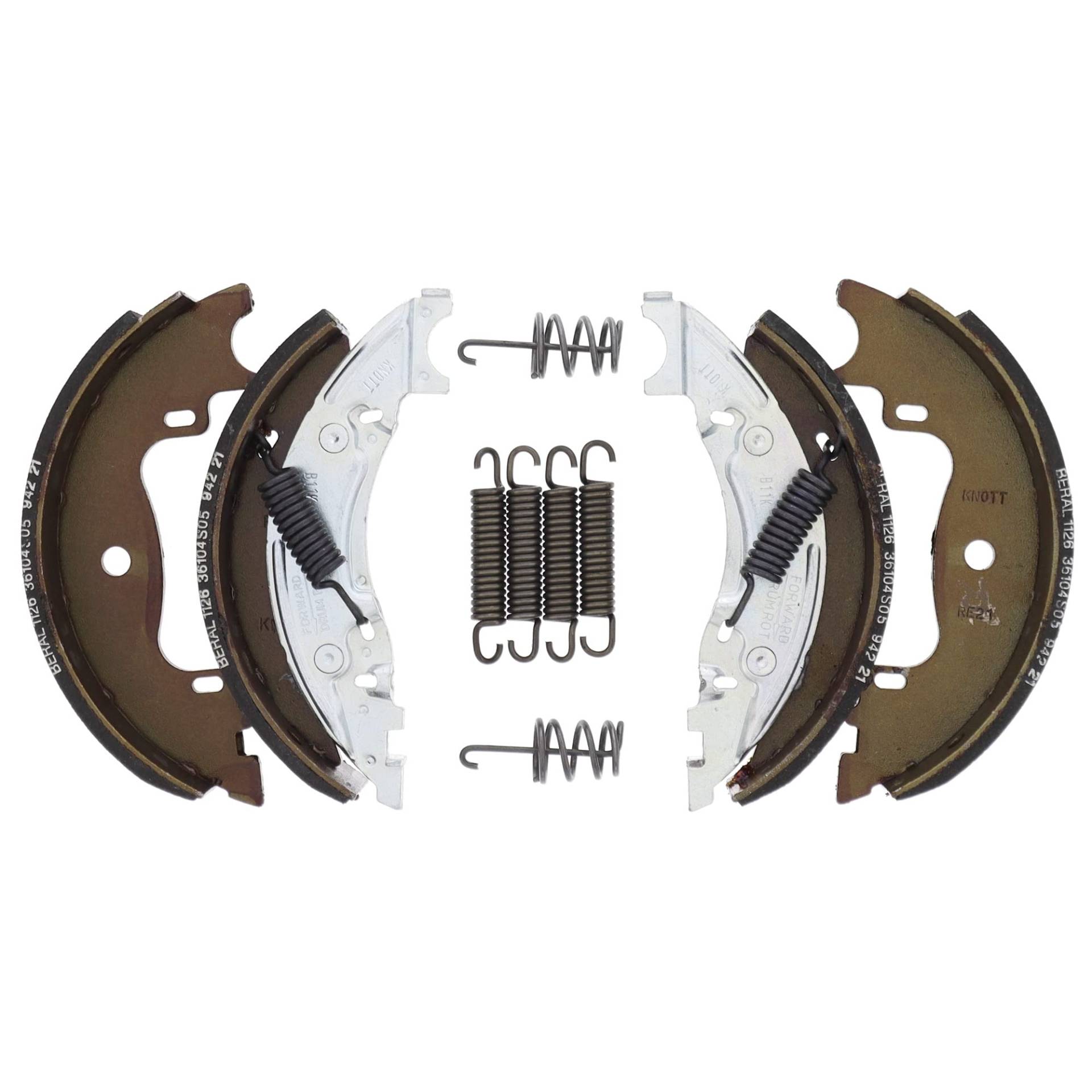 Bremsbacken Satz Knott 160x35mm 16-1365 von THE DRIVE