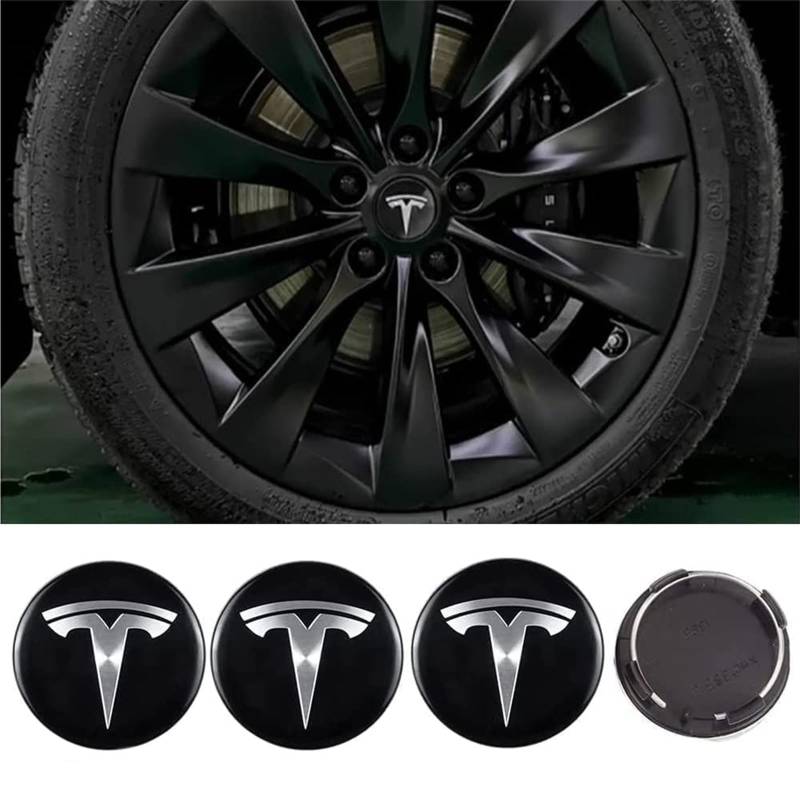 Radnabendeckel für Tesla Model Y 60mm,staubdicht Felgenkappen, Nabendeckel,Radmittelkappen,Radnaben-Mittelabdeckungen von THERIM