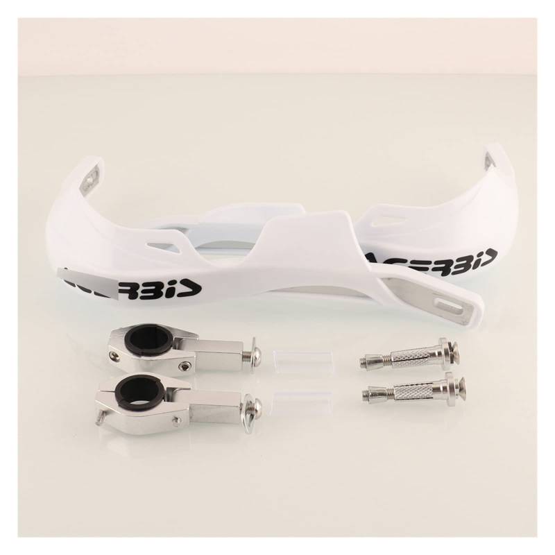 THIKK 22MM 28MM Motorrad Hand Guards Griff Protector Handguard Lenker Schutz Für Hon&d*a Ya*ma&ha YZ Su@zuk*i Pit Dirt Bike(White 2) von THIKK