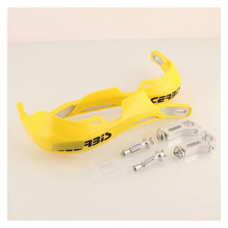 THIKK 22MM 28MM Motorrad Hand Guards Griff Protector Handguard Lenker Schutz Für Hon&d*a Ya*ma&ha YZ Su@zuk*i Pit Dirt Bike(Yellow1) von THIKK