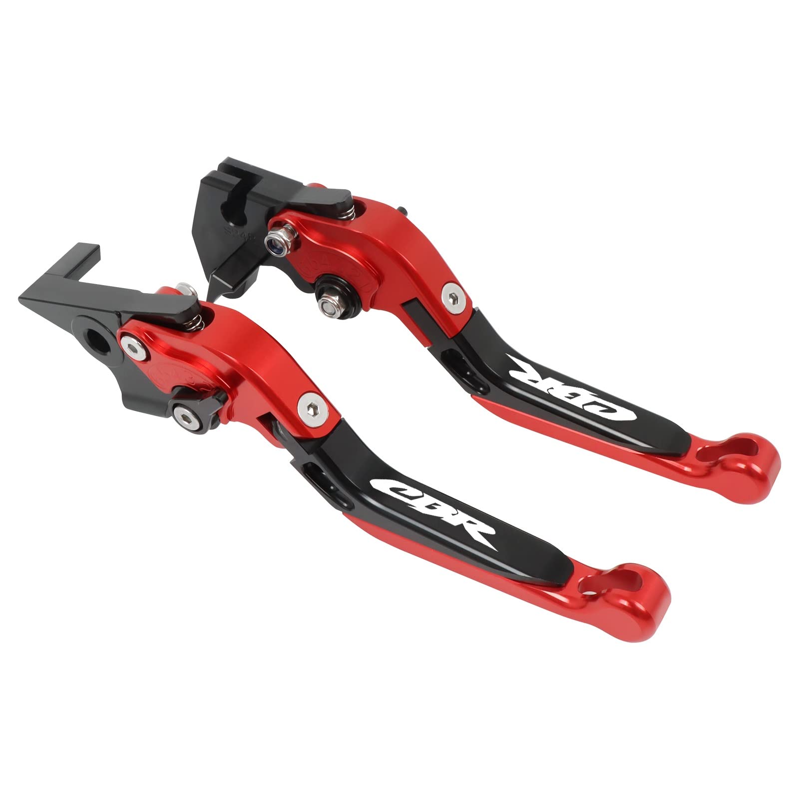 THIKK Leviers D'embrayage De Frein Extensibles Pliables Replacement for Hon Da CBR600RR 2003-2021 CBR1000RR 04-21 CBR250RR 18-21 CBR900RR 92-03 Brake Clutch Levers(RedBlackRed) von THIKK