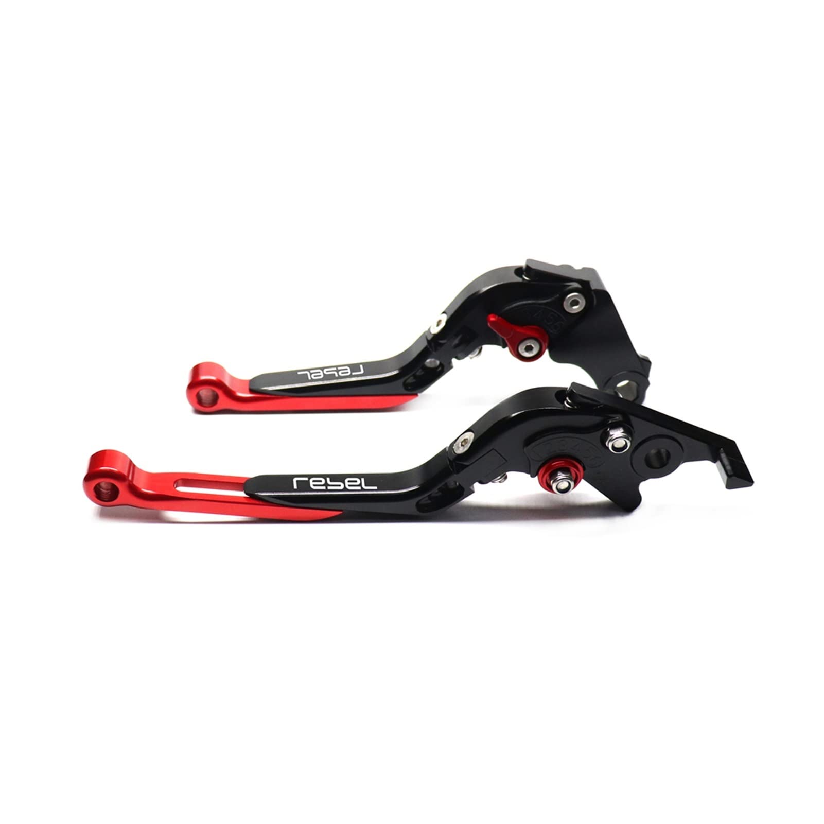 THIKK Motorrad Bremskupplungshebel Klapp Ausziehbar Lang Einstellbar Replacement for Hon Da CMX 300 500 Rebel 2017 18 19 2020 Brake Clutch Levers(BlackBlackRed) von THIKK