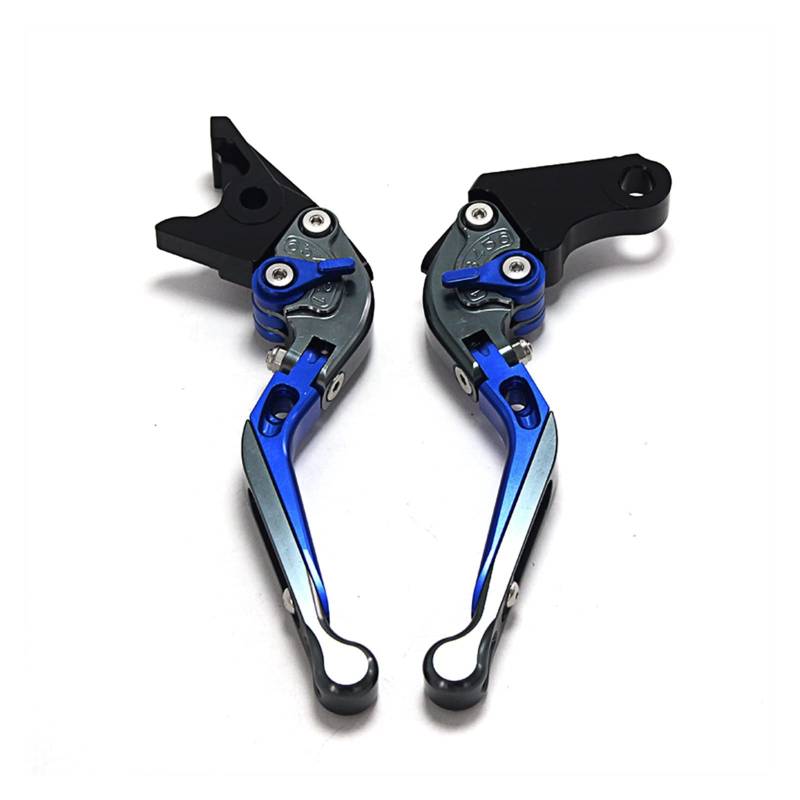 THIKK Motorrad Klapp Ausziehbare CNC Moto Einstellbare Kupplungsbremshebel Replacement for Hon Da CB500X CB 500 X CB500 X 2016 2017 2018 Brake Clutch Levers(GrayBlueGray) von THIKK