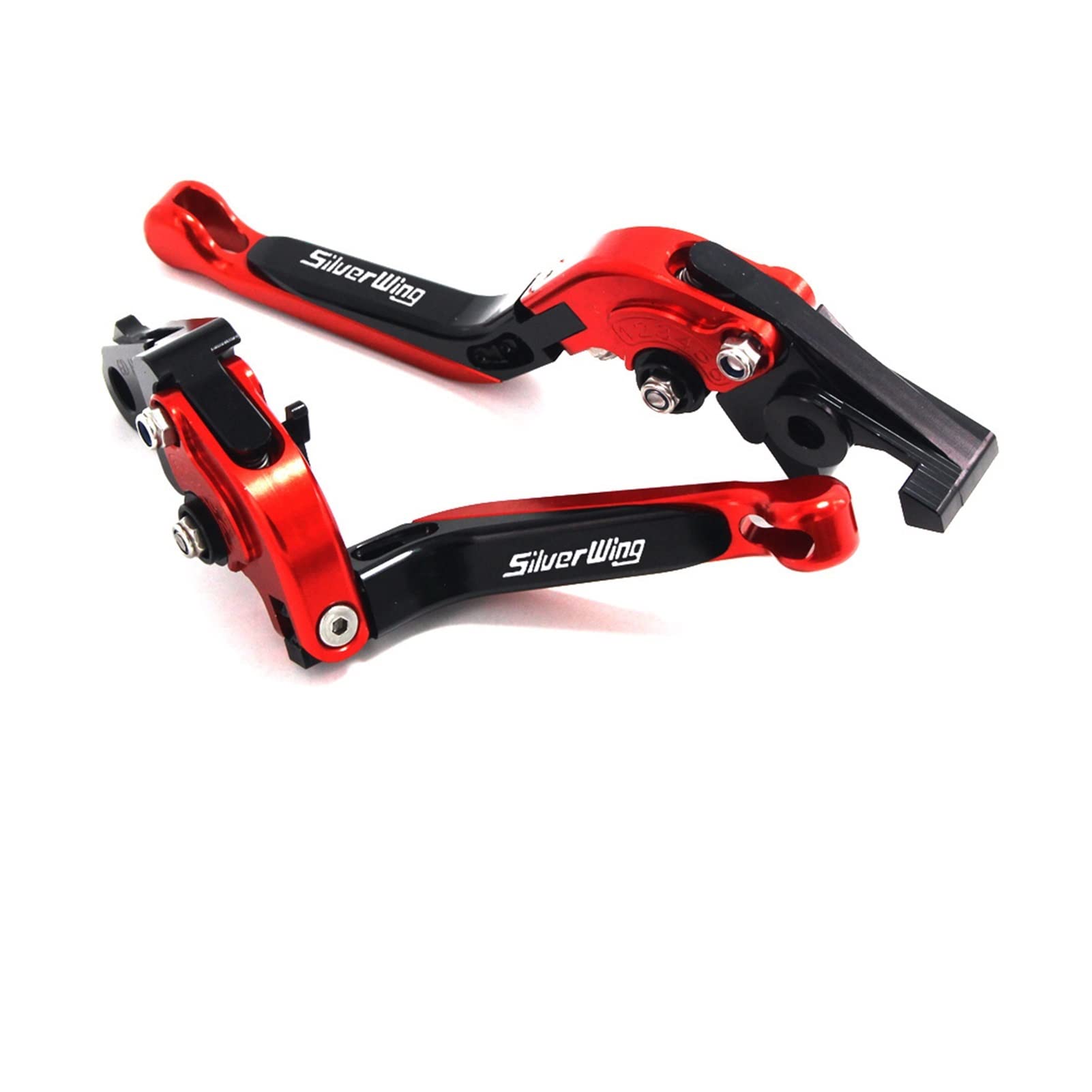 THIKK Replacement for Hon Da Silver Wing GT 400 600 2001-2017 GT400 GT600 Motorrad Klapp Ausziehbare Moto Einstellbare Kupplung Bremshebel Brake Clutch Levers(RedBlackRed) von THIKK