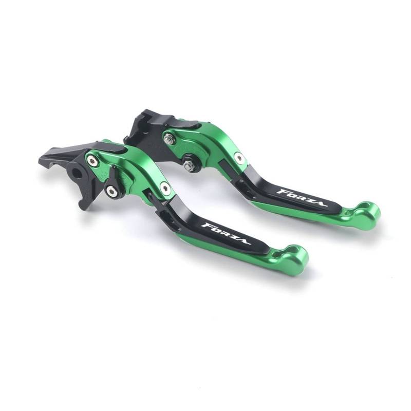 THIKK Replacement for Hon Da for ZA 300 125 250 2010-2019 2018 Einstellbare Faltbare Ausziehbare Bremskupplungshebel Lenker Motorradzubehör Brake Clutch Levers(GreenBlackGreen) von THIKK