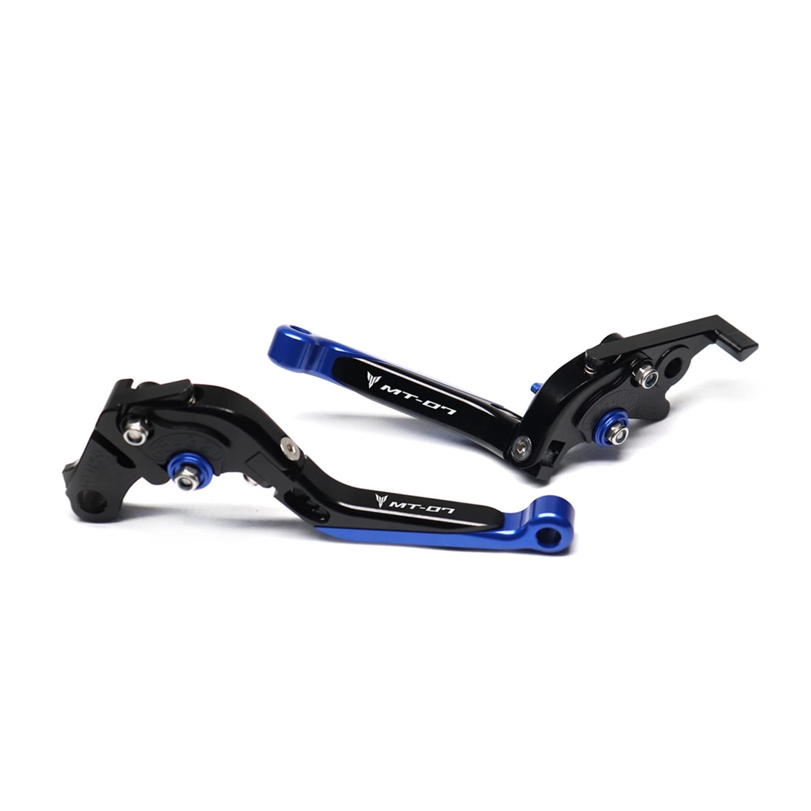 THIKK Replacement for Ya Ma Ha MT-07 MT-09 2021 Kupplung Vorderradbremshebel MT07 MT09/SP Einstellbare Teleskop-Klapp-Spurstange FZ07 FZ09 Zubehör Brake Clutch Levers(BlackBlackBlue) von THIKK