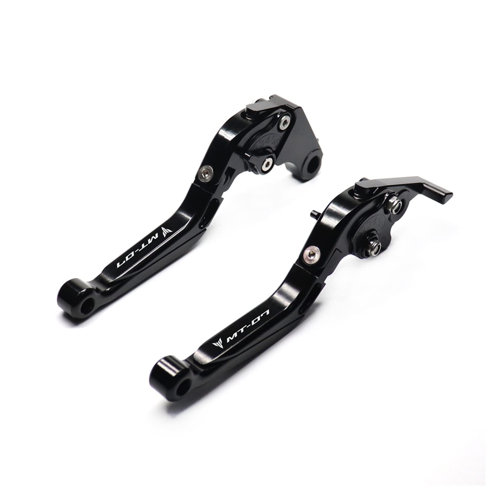 THIKK Replacement for Ya Ma Ha MT-07 MT-09 2021 Kupplung Vorderradbremshebel MT07 MT09/SP Einstellbare Teleskop-Klapp-Spurstange FZ07 FZ09 Zubehör Brake Clutch Levers(Nero) von THIKK