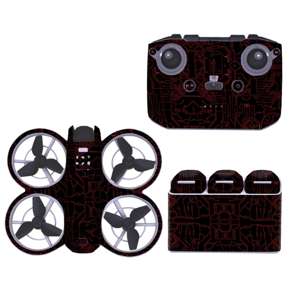 Drohne Dekorative Aufkleber Kompatibel für DJI Neo, Film Decal Skins für Drohne Controller Dekoration Aufkleber Wrap Cover Aufkleber DIY Komplett-Set Skin Zubehör (10) von THLMT