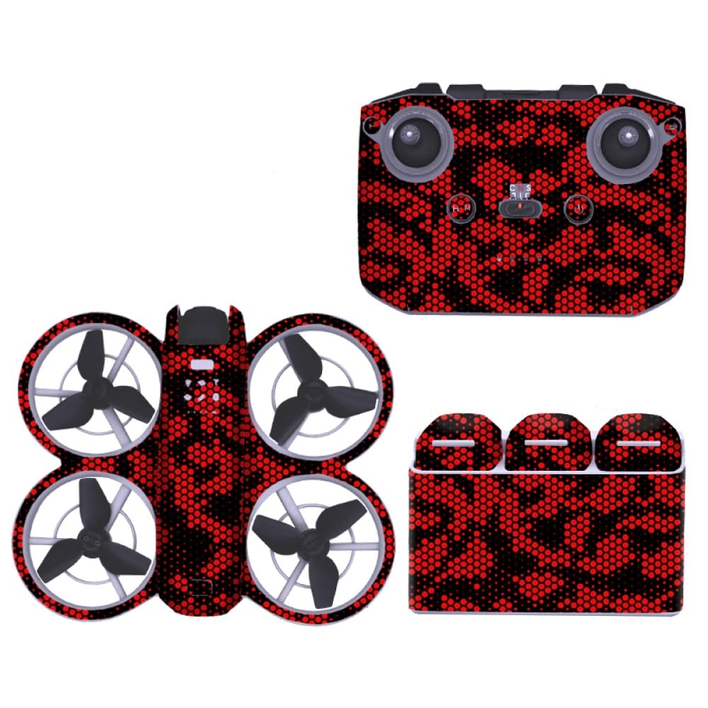 Drohne Dekorative Aufkleber Kompatibel für DJI Neo, Film Decal Skins für Drohne Controller Dekoration Aufkleber Wrap Cover Aufkleber DIY Komplett-Set Skin Zubehör (13) von THLMT