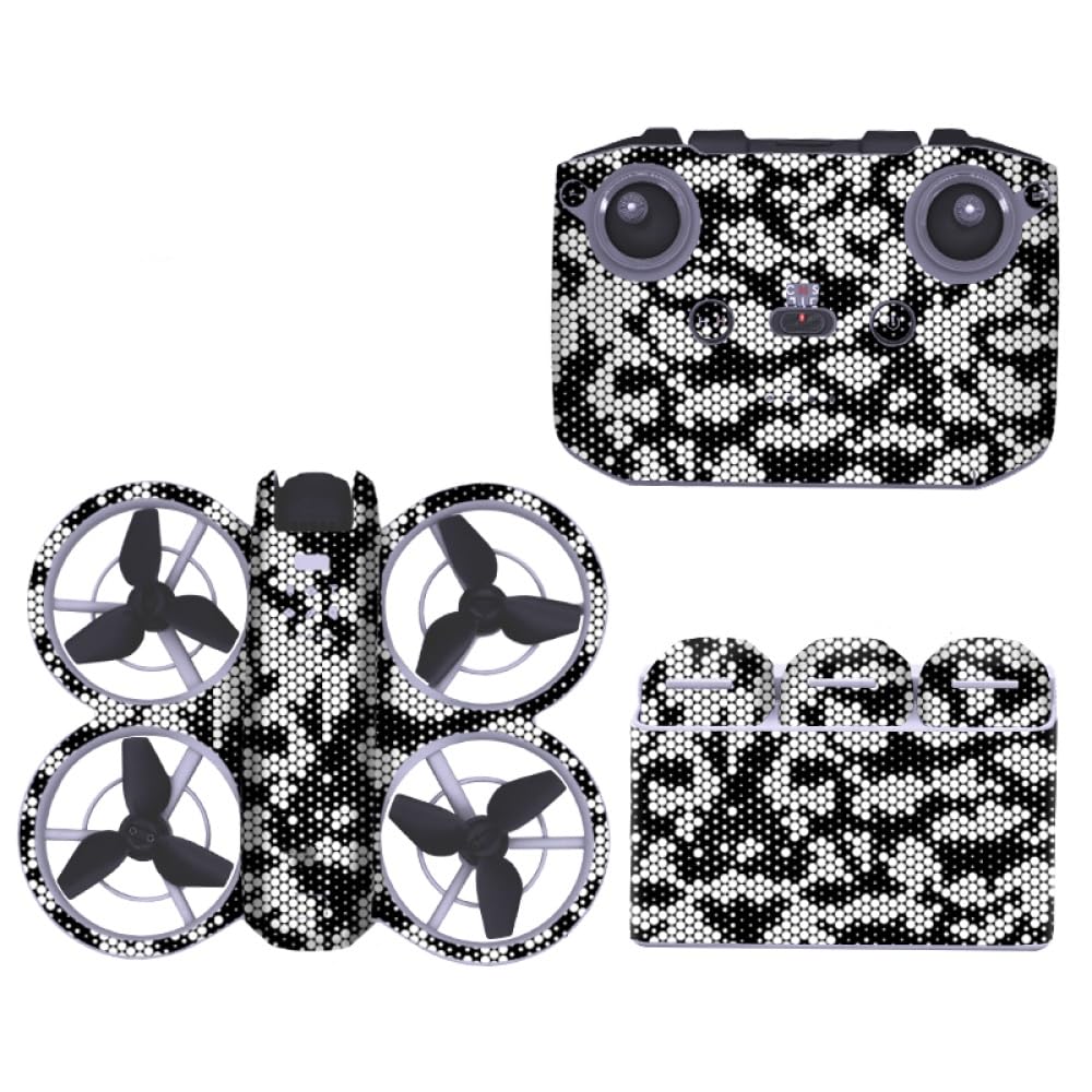 Drohne Dekorative Aufkleber Kompatibel für DJI Neo, Film Decal Skins für Drohne Controller Dekoration Aufkleber Wrap Cover Aufkleber DIY Komplett-Set Skin Zubehör (16) von THLMT