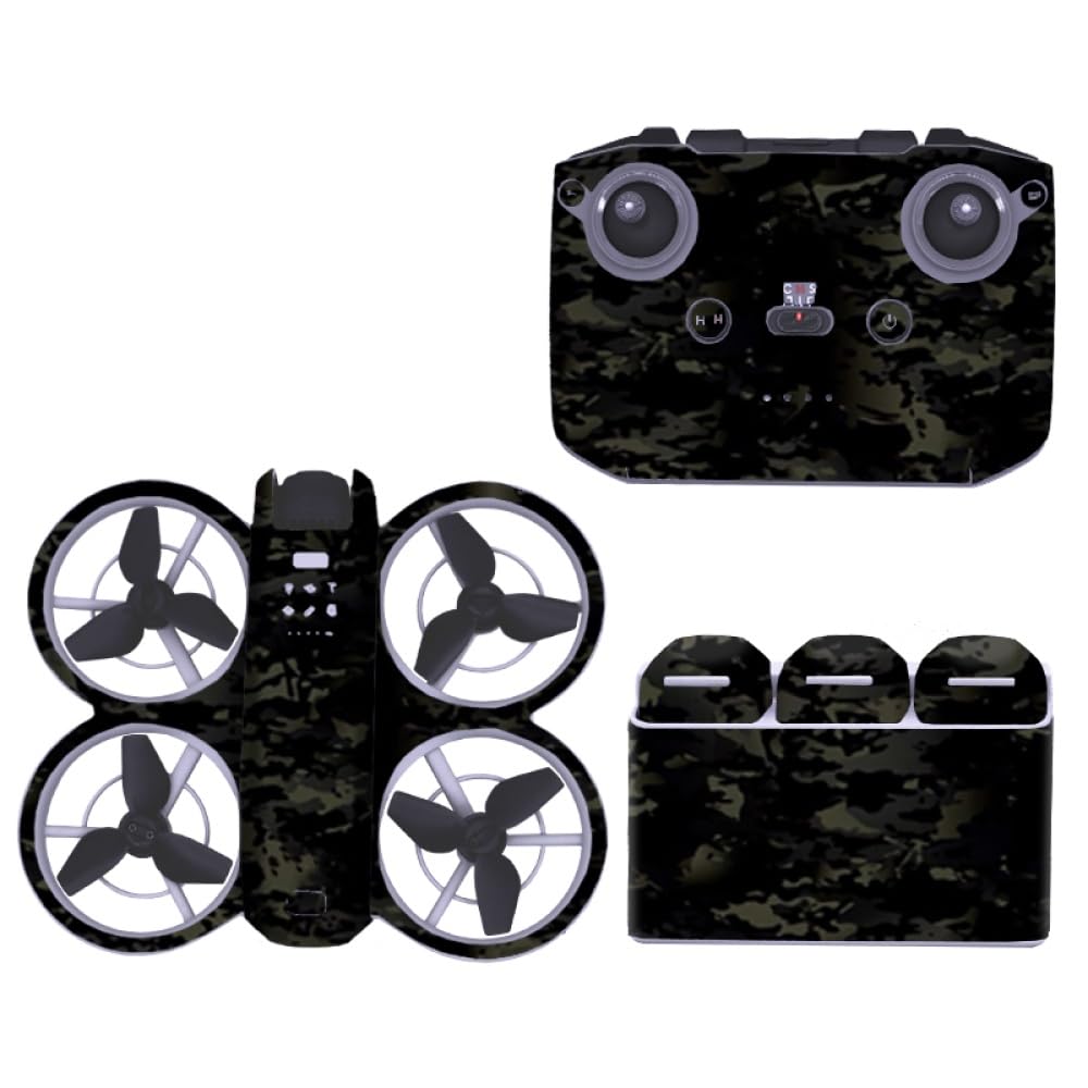 Drohne Dekorative Aufkleber Kompatibel für DJI Neo, Film Decal Skins für Drohne Controller Dekoration Aufkleber Wrap Cover Aufkleber DIY Komplett-Set Skin Zubehör (2) von THLMT