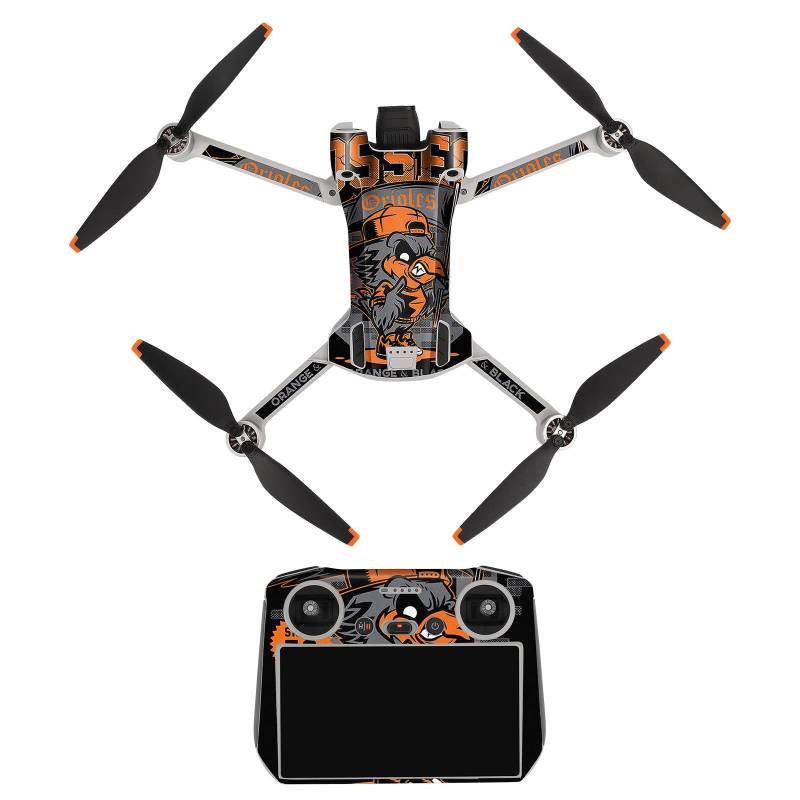 Drohnen-Aufkleber, kompatibel mit DJI Mini 3 Pro mit Bildschirm, Film-Aufkleber für Drohnen-Controller, wasserdicht, Drohnen-Körper-Arm-Dekorationsaufkleber, Wrap-Cover-Aufkleber (1) von THLMT