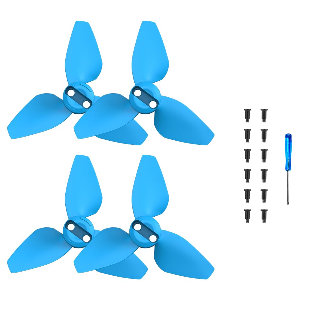 Geräuscharme Propeller Kompatibel für DJI NEO, Drohne Bunte Propeller Requisiten Schnellspanner Quadcopter Propeller Ersatz Flügel Drohne Blade Paddles Ersatzzubehör (Blau) von THLMT