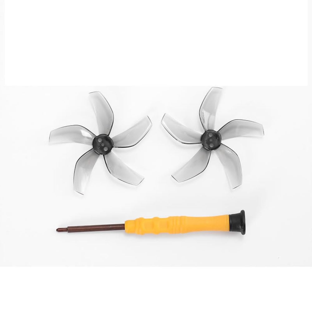 Geräuscharme Propeller Kompatibel für DJI NEO, Drohne Propeller Requisiten Schnellspanner Quadcopter Propeller Ersatz Flügel Drohne 5-Blatt-Paddel (keine Schrauben) (1 Paar grau) von THLMT