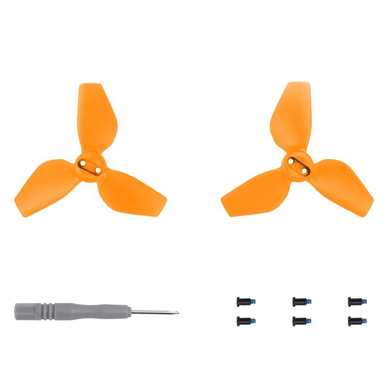 Geräuscharme Propeller Kompatibel für DJI NEO, Drohne für 2016S Bunte Propeller Requisiten Schnellspanner Quadcopter Propeller-Ersatz Leichter Flügel Drohne Blatt-Paddles (Orange 1 Paar) von THLMT