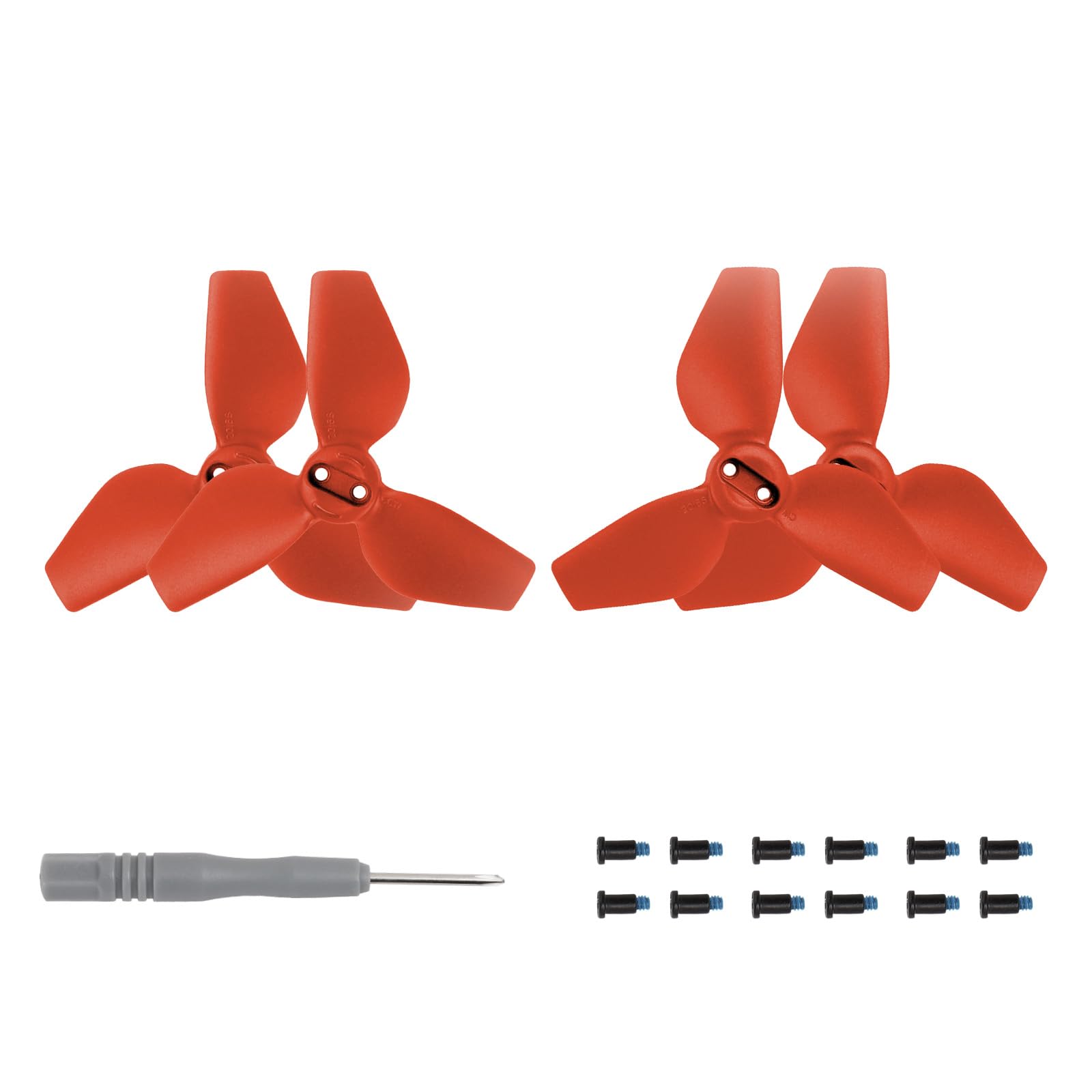 Geräuscharme Propeller Kompatibel für DJI NEO, Drohne für 2016S Bunte Propeller Requisiten Schnellspanner Quadcopter Propeller-Ersatz Leichter Flügel Drohne Blatt-Paddles (Rot 2 Paar) von THLMT