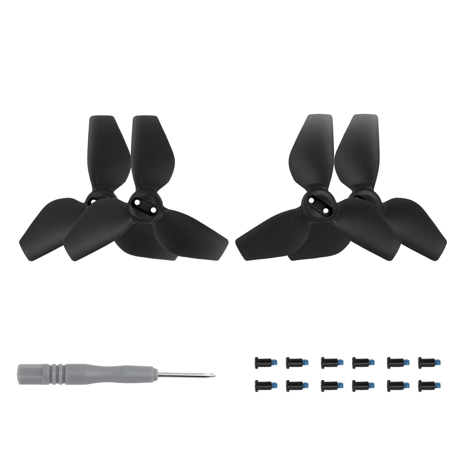 Geräuscharme Propeller Kompatibel für DJI NEO, Drohne für 2016S Bunte Propeller Requisiten Schnellspanner Quadcopter Propeller-Ersatz Leichter Flügel Drohne Blatt-Paddles (Schwarz 2 Paar) von THLMT