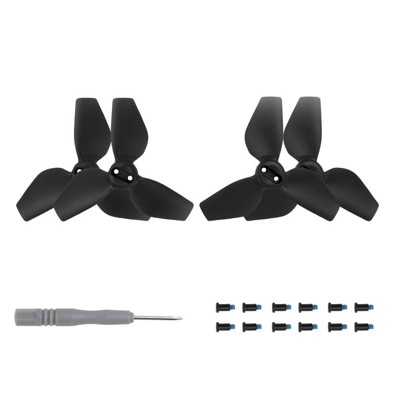 Geräuscharme Propeller Kompatibel für DJI NEO, Drohne für 2016S Bunte Propeller Requisiten Schnellspanner Quadcopter Propeller-Ersatz Leichter Flügel Drohne Blatt-Paddles (Schwarz 2 Paar) von THLMT