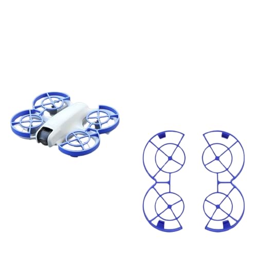 Propeller Schutz Stoßstange Ring Kompatibel für DJI NEO, Drohne Propeller Schutzring Drohnen Klingen Paddel Schutz Anti-Kollision Quadcopter Flügel Stoßstange Protector (Blau) von THLMT