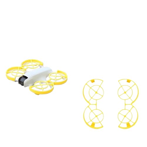 Propeller Schutz Stoßstange Ring Kompatibel für DJI NEO, Drohne Propeller Schutzring Drohnen Klingen Paddel Schutz Anti-Kollision Quadcopter Flügel Stoßstange Protector (Gelb) von THLMT