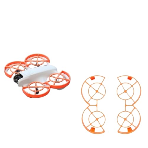 Propeller Schutz Stoßstange Ring Kompatibel für DJI NEO, Drohne Propeller Schutzring Drohnen Klingen Paddel Schutz Anti-Kollision Quadcopter Flügel Stoßstange Protector (Orange) von THLMT