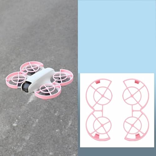 Propeller Schutz Stoßstange Ring Kompatibel für DJI NEO, Drohne Propeller Schutzring Drohnen Klingen Paddel Schutz Anti-Kollision Quadcopter Flügel Stoßstange Protector (Rosa) von THLMT