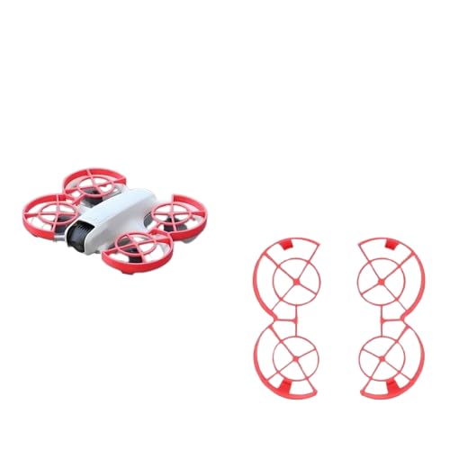 Propeller Schutz Stoßstange Ring Kompatibel für DJI NEO, Drohne Propeller Schutzring Drohnen Klingen Paddel Schutz Anti-Kollision Quadcopter Flügel Stoßstange Protector (Rot) von THLMT