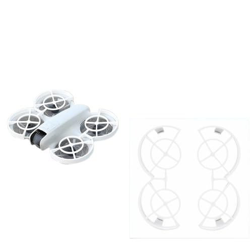 Propeller Schutz Stoßstange Ring Kompatibel für DJI NEO, Drohne Propeller Schutzring Drohnen Klingen Paddel Schutz Anti-Kollision Quadcopter Flügel Stoßstange Protector (Weiß) von THLMT