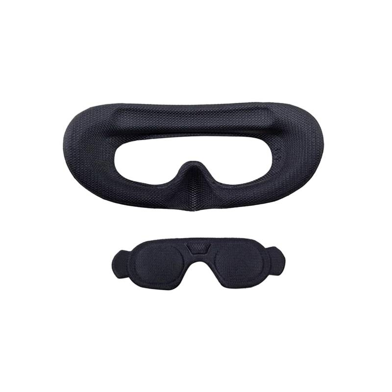 Schaumstoff Gesichtsschutz Maske Kompatibel für DJI AVATA 2 Goggles 3, Drone Gesichtsmaske Interface Pad Gesicht Auge Schwamm Polsterung Maske Fliegen Masken Protector (schwarz+Staubabdeckung) von THLMT