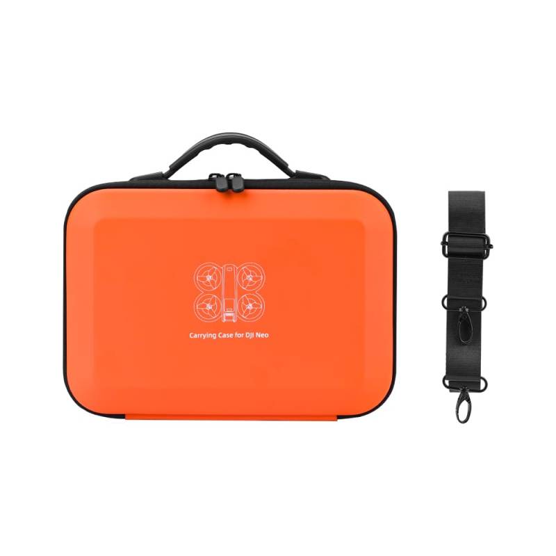 Tragetasche Kompatibel für DJI Neo, Aufbewahrungstasche Tasche Drohne Fernsteuerung Zubehör Crossbody Tragetasche Organizer Pouch Reiseschutztasche mit Schulterriemen (nur Tasche) (Orange) von THLMT