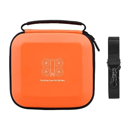 Tragetasche kompatibel für DJI Neo, Lagerung Schultertasche Tasche Drohne Crossbody Tragetasche Pouch Tragbarer Reise-Schutzkoffer mit Schulterriemen (nur Koffer) (Orange) von THLMT