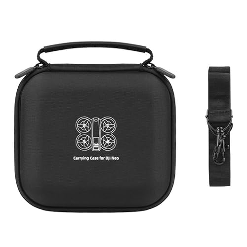 Tragetasche kompatibel für DJI Neo, Lagerung Schultertasche Tasche Drohne Crossbody Tragetasche Pouch Tragbarer Reise-Schutzkoffer mit Schulterriemen (nur Koffer) (Schwarz) von THLMT