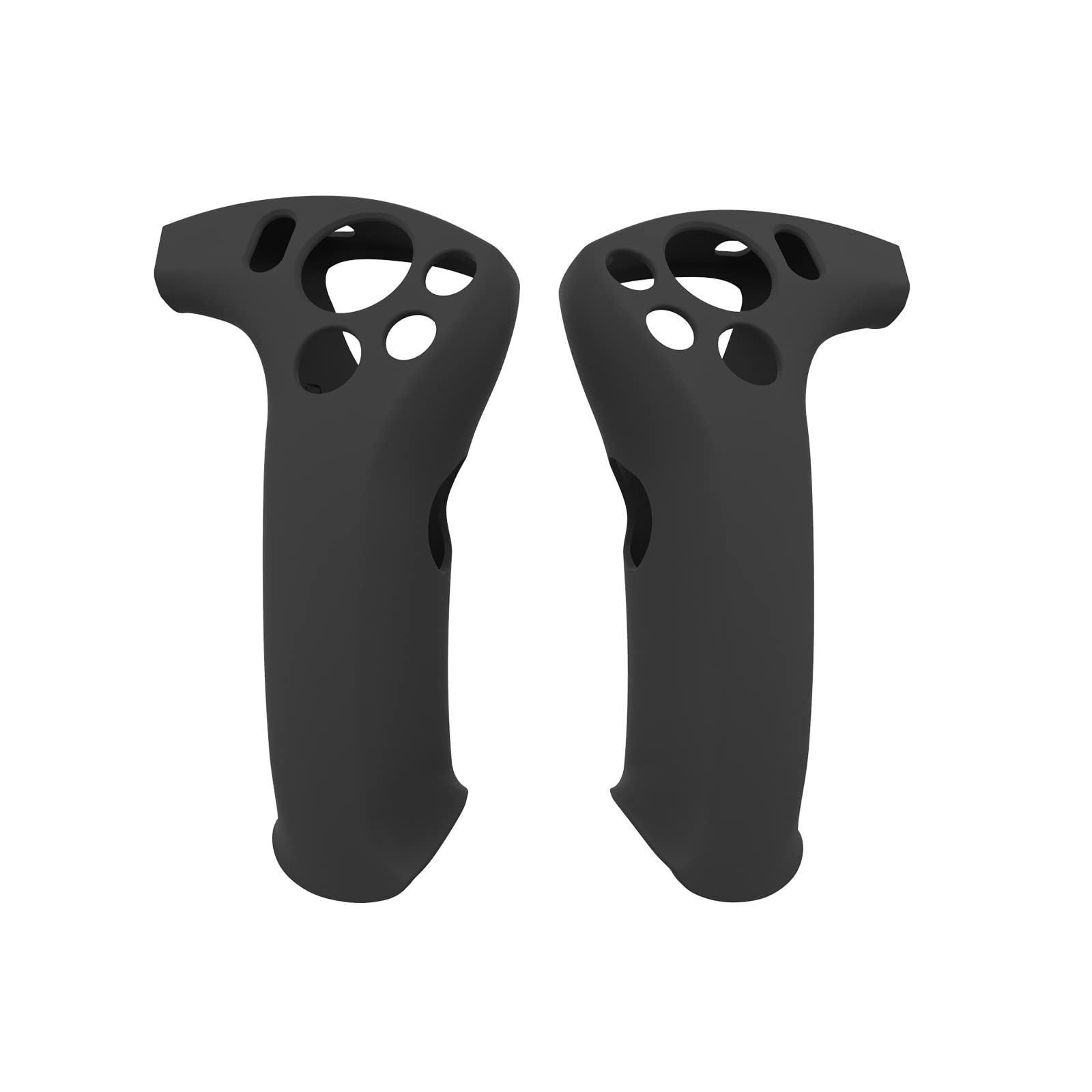 VR Touch Controller Grip Cover kompatibel für PlayStation VR2/PSVR2, schützende Anti-Drop-Silikon-Griffhülle für Virtual Reality Controller-Zubehör (Schwarz) von THLMT