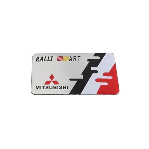 Auto Logo Aufkleber Abzeichen für Mitsubishi Outlander Pajero Lancer RALLIART, Selbstklebend Autoaufkleber Emblem Abziehbilder, Body Abzeichen Aufkleber, Auto Zubehör,C von THOMIX