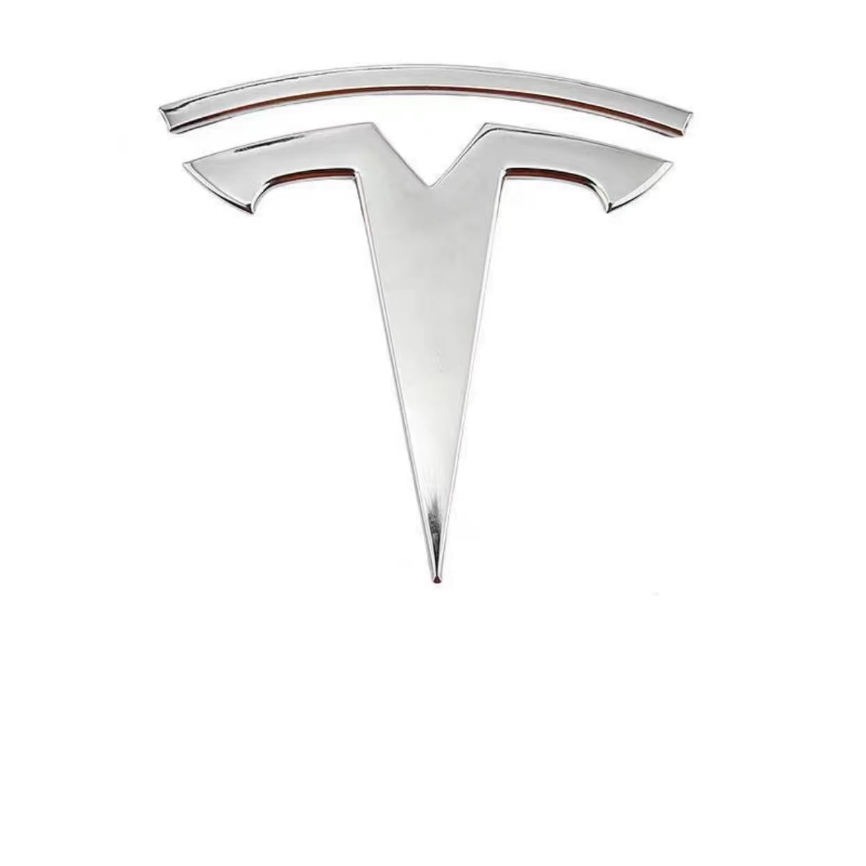 Auto Logo Aufkleber Abzeichen für Tesla Model Y, Selbstklebend Autoaufkleber Emblem Abziehbilder, Body Abzeichen Aufkleber, Auto Zubehör,Back-C Silver von THOMIX