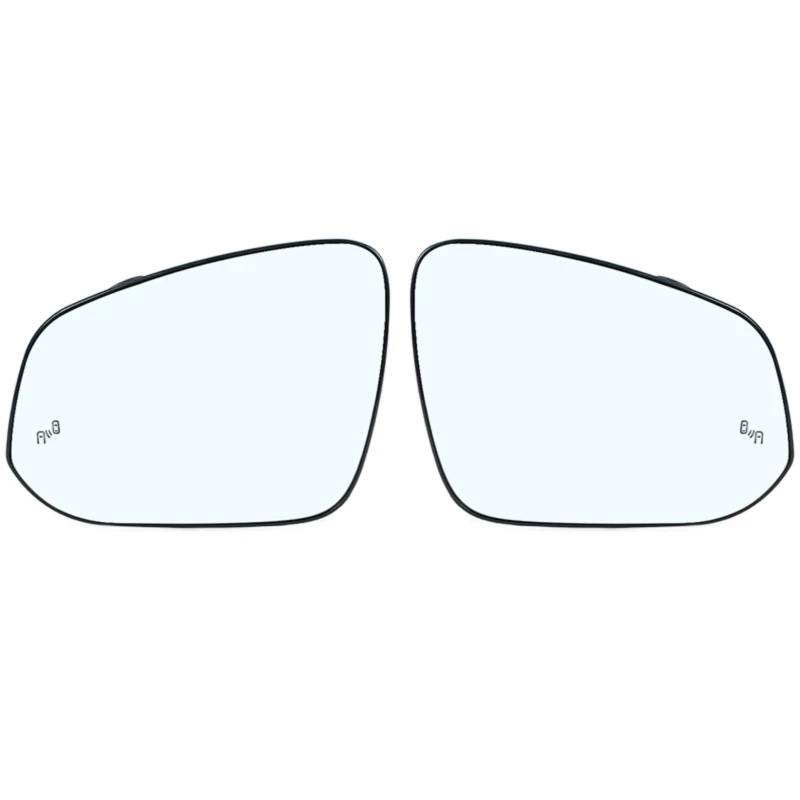 Außenspiegel Glas Kompatibel Mit Toyota Für Rav4 2014 2015 OE: 4M0857535G 4M0857536G Autozubehör Rückspiegelglas Links Rechts Außenspiegelglas(Pair) von THRU