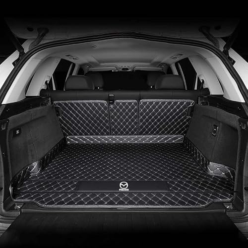Auto Kofferraummatten, Für Mazda CX-8 2019-, Langlebiges Wasserdicht Kratzfest Kofferraumwanne Kofferraum Schutzmatte,D von THRU
