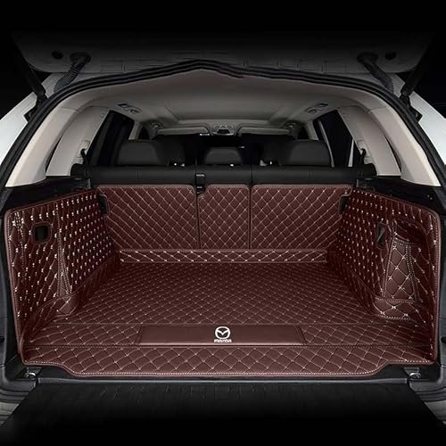 Auto Kofferraummatten, Für Mazda CX-9 2019-, Langlebiges Wasserdicht Kratzfest Kofferraumwanne Kofferraum Schutzmatte,G von THRU