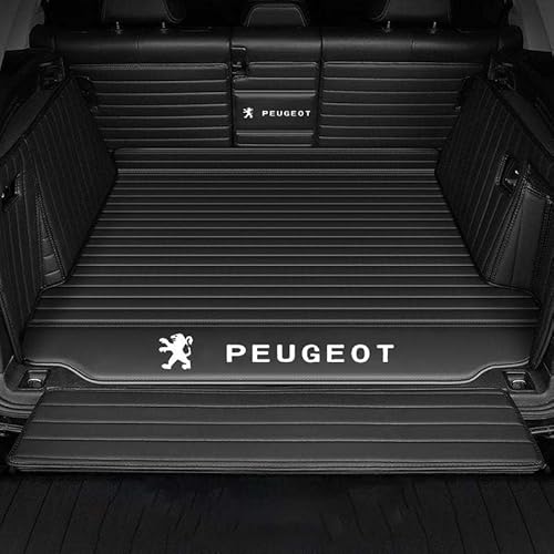 Auto Kofferraummatten, Für Peugeot 4008 2017-(Lower), Langlebiges Wasserdicht Kratzfest Kofferraumwanne Kofferraum Schutzmatte,E von THRU