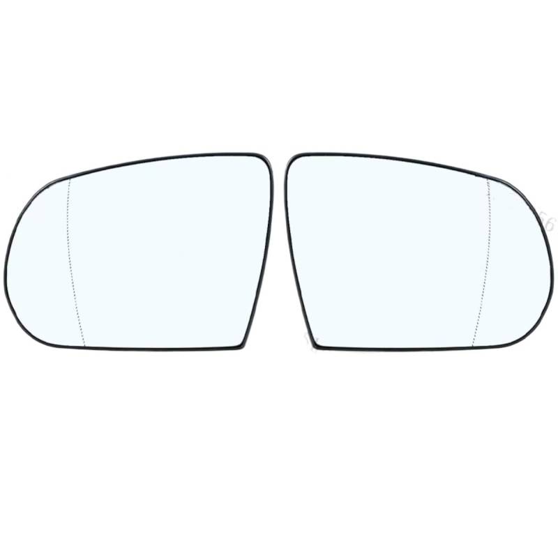 THRU Außenspiegel Glas Kompatibel Mit Jeep Für Compass 2017 2018 2019 2020 Autozubehör Rückspiegelglas Für Außenspiegelglas(A Pair) von THRU