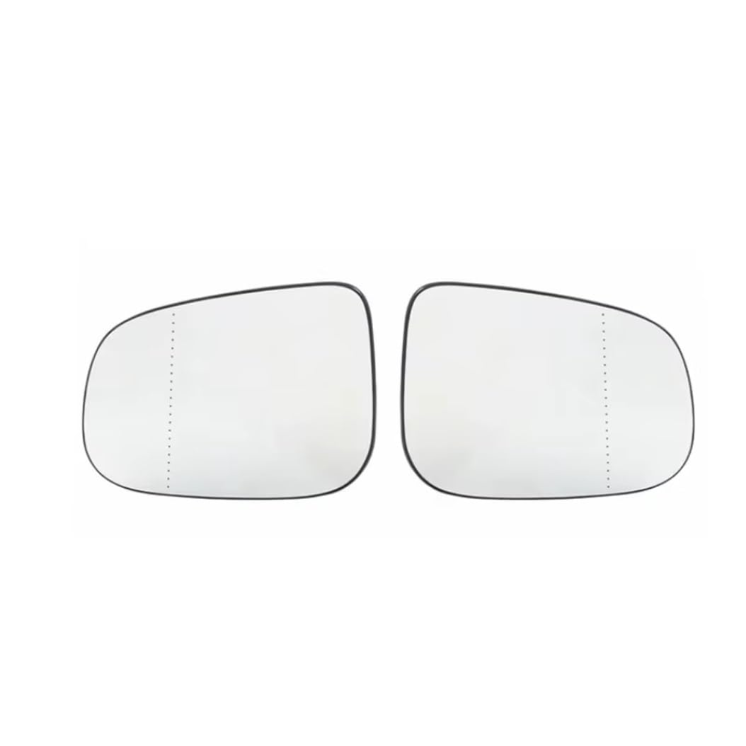 THRU Außenspiegel Glas Kompatibel Mit Volvo Für S40 S60 S80 Auto-Rückspiegel, Beheiztes Spiegelglas, Seitentür-Spiegelglas, OEM: 30716479, 30716486(A Pair) von THRU